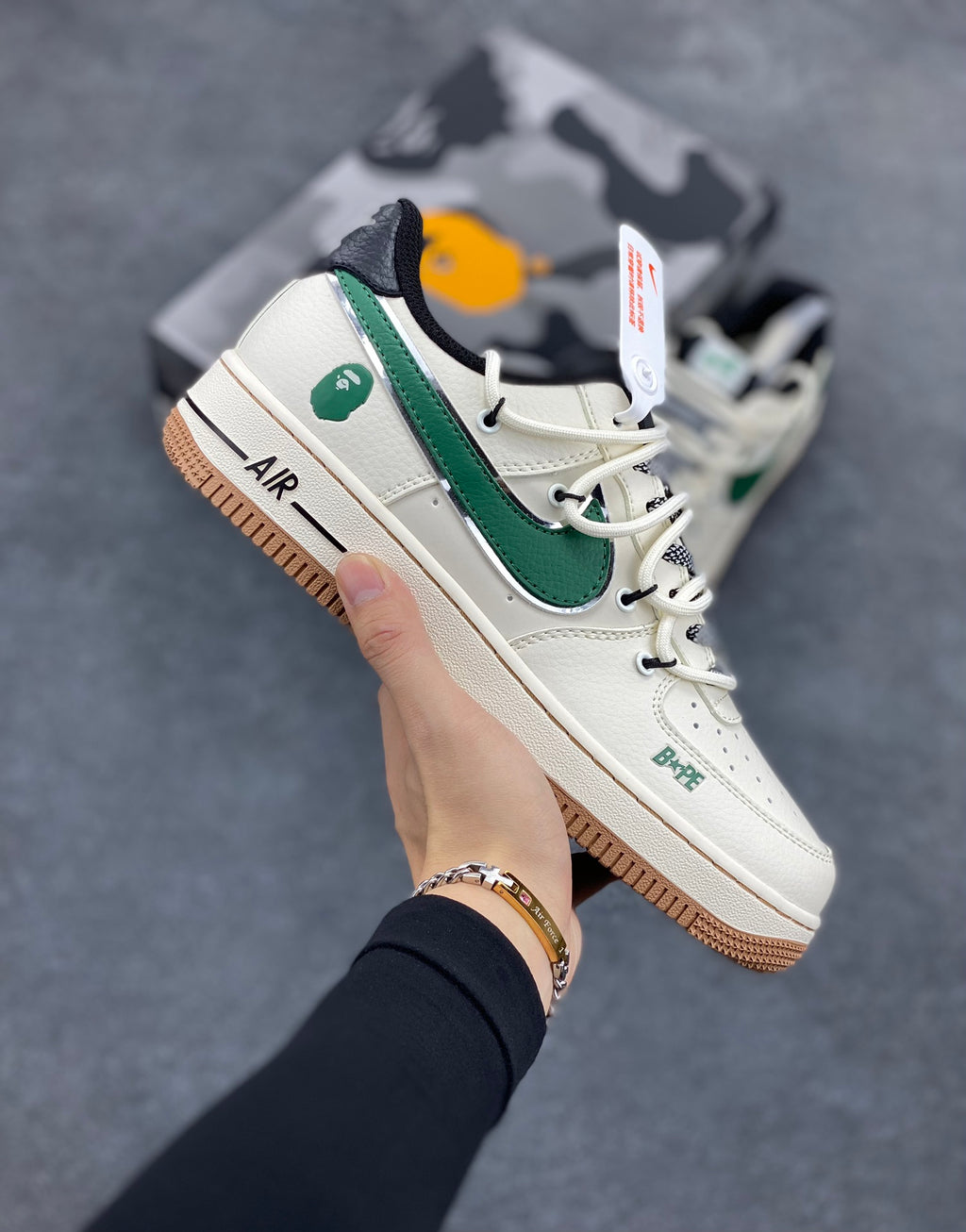 BAPE Low-Top Sneakers | Cream / Green / Gum