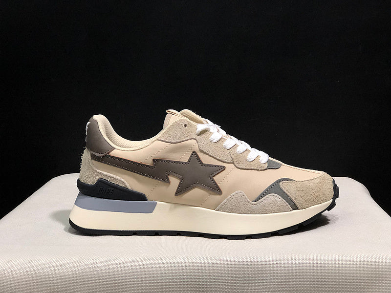 BAPE Retro-Style Sneakers | Beige / Taupe