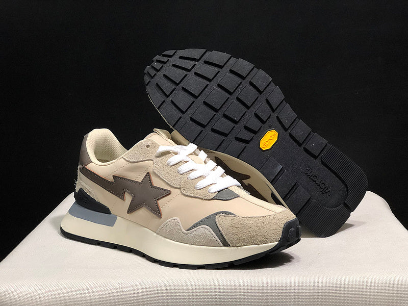 BAPE Retro-Style Sneakers | Beige / Taupe