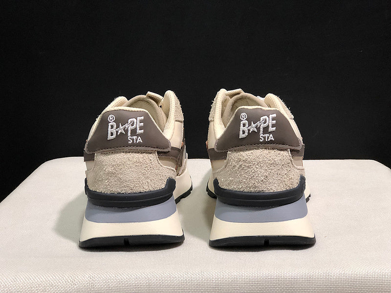 BAPE Retro-Style Sneakers | Beige / Taupe
