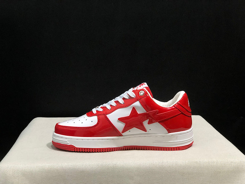 BAPE STA Low-Top Sneakers | Red / White