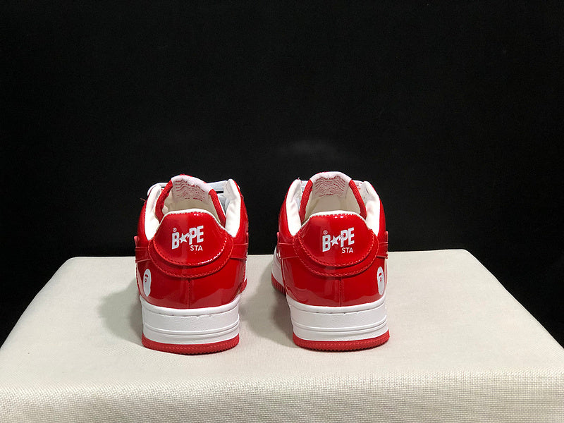 BAPE STA Low-Top Sneakers | Red / White
