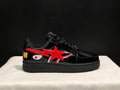 BAPE STA Low-Top Sneakers | Black / Red Shark