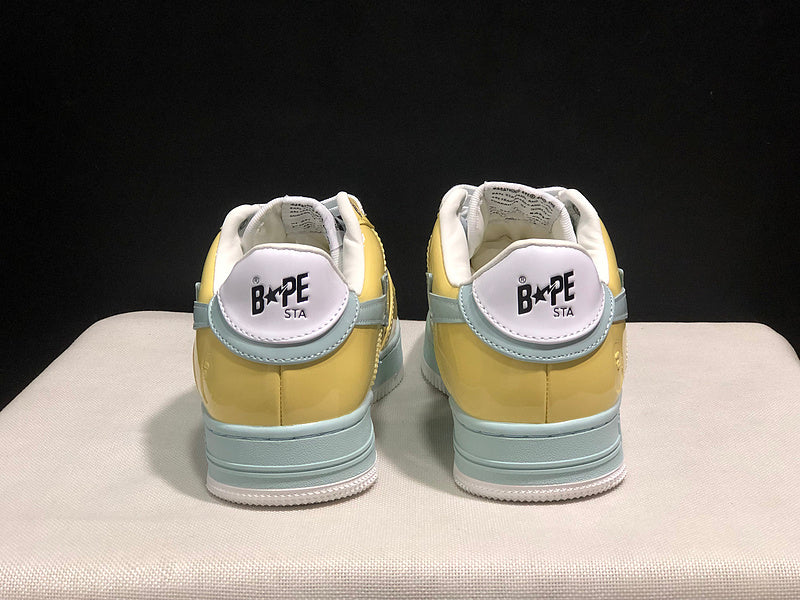 BAPE STA Low-Top Sneakers | Yellow / Mint / Brown