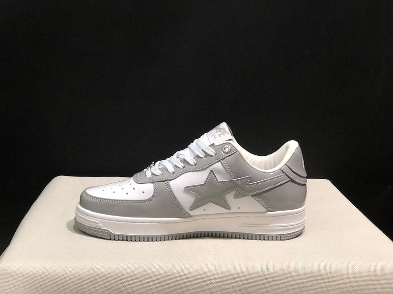 BAPE STA Low-Top Sneakers | Grey / White