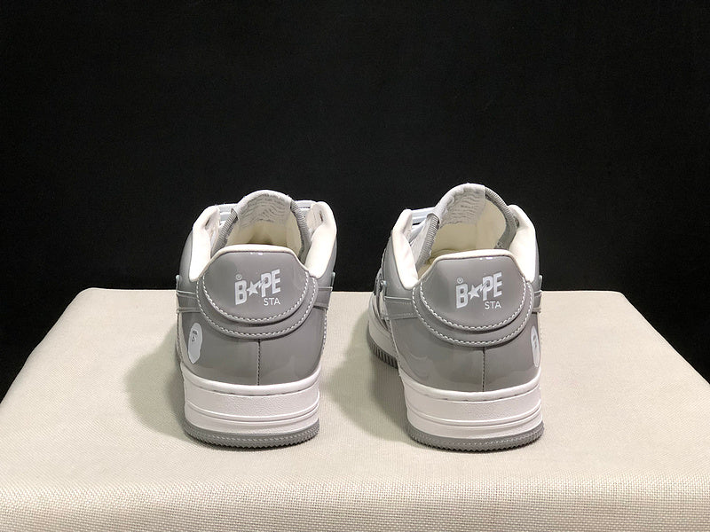 BAPE STA Low-Top Sneakers | Grey / White