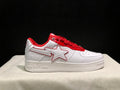 BAPE STA Low-Top Sneakers | White / Red