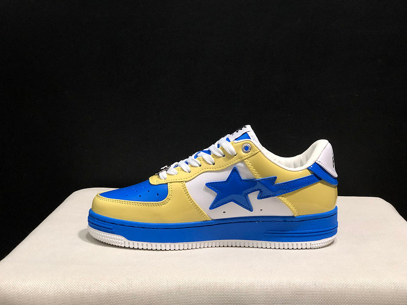 BAPE STA Low-Top Sneakers | Yellow / Blue / White