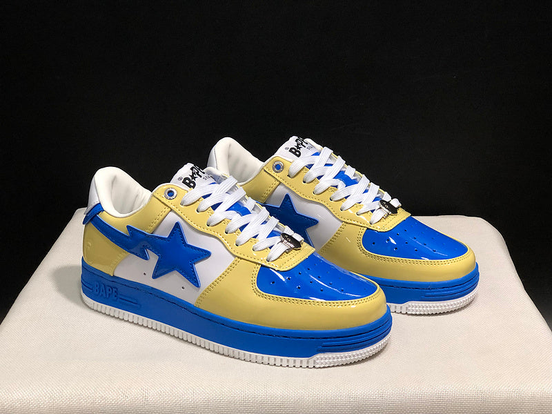 BAPE STA Low-Top Sneakers | Yellow / Blue / White