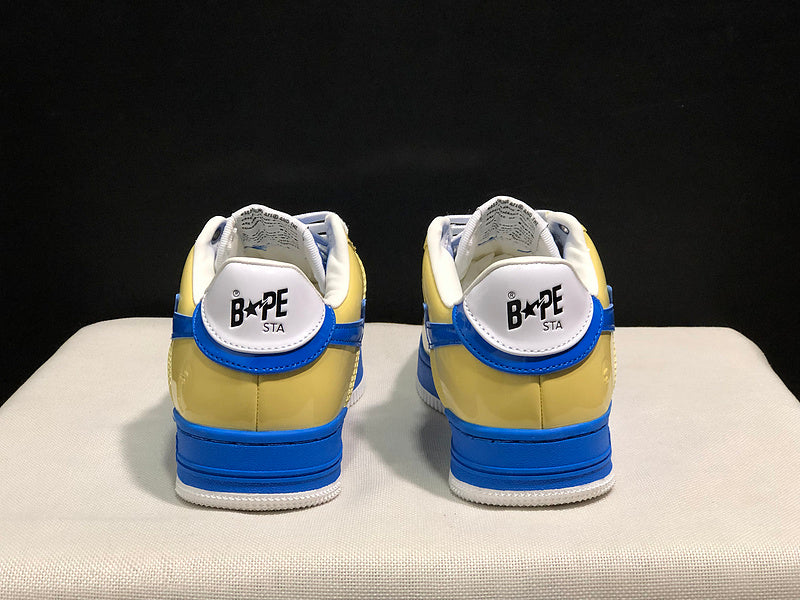 BAPE STA Low-Top Sneakers | Yellow / Blue / White