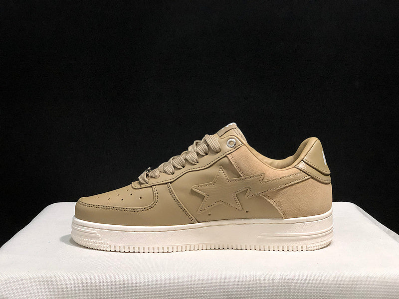 BAPE STA Low-Top Sneakers | Beige / Khaki