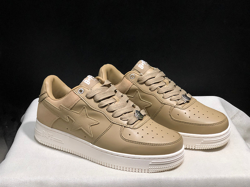 BAPE STA Low-Top Sneakers | Beige / Khaki