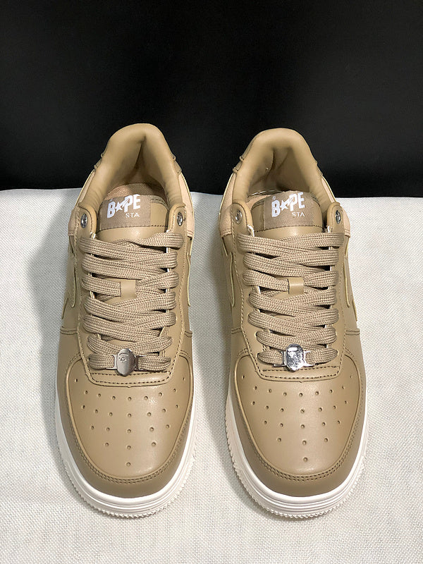 BAPE STA Low-Top Sneakers | Beige / Khaki