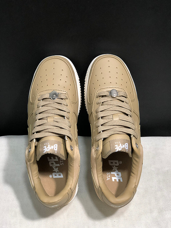 BAPE STA Low-Top Sneakers | Beige / Khaki