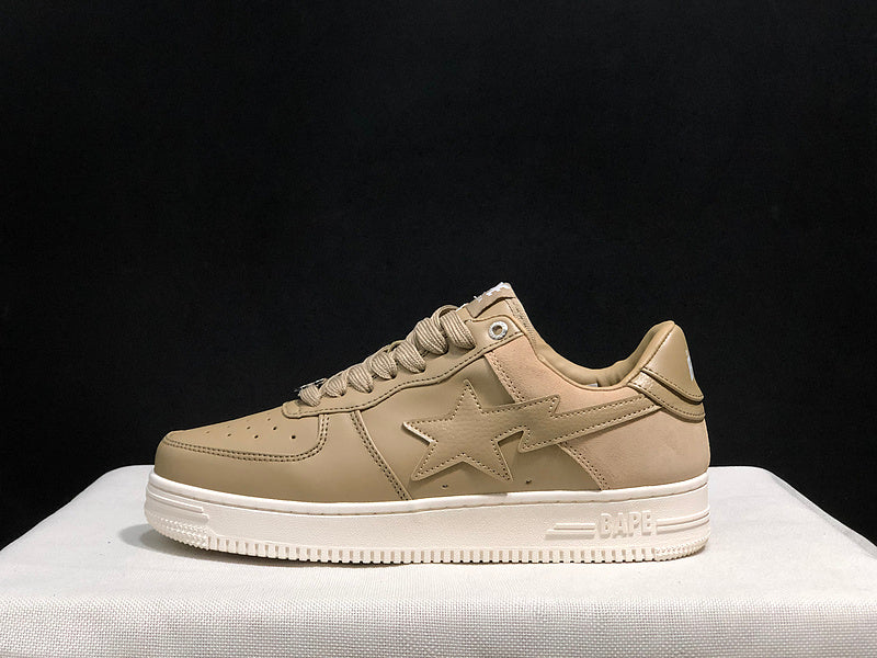 BAPE STA Low-Top Sneakers | Beige / Khaki