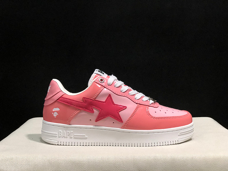 BAPE STA Low-Top Sneakers | Pink / White