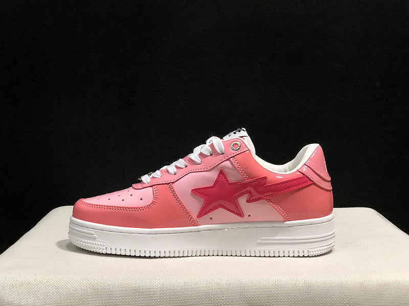 BAPE STA Low-Top Sneakers | Pink / White