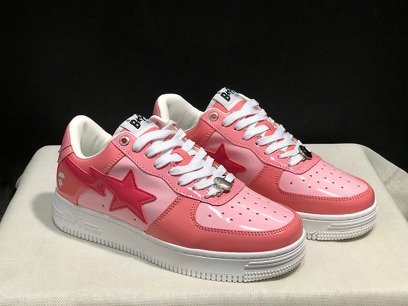 BAPE STA Low-Top Sneakers | Pink / White