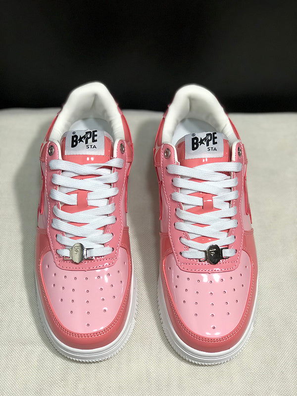 BAPE STA Low-Top Sneakers | Pink / White