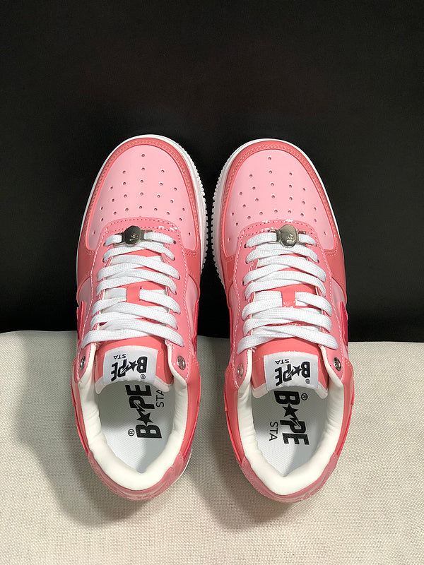 BAPE STA Low-Top Sneakers | Pink / White