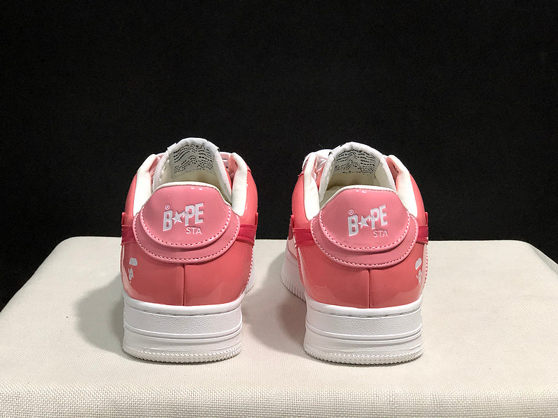 BAPE STA Low-Top Sneakers | Pink / White