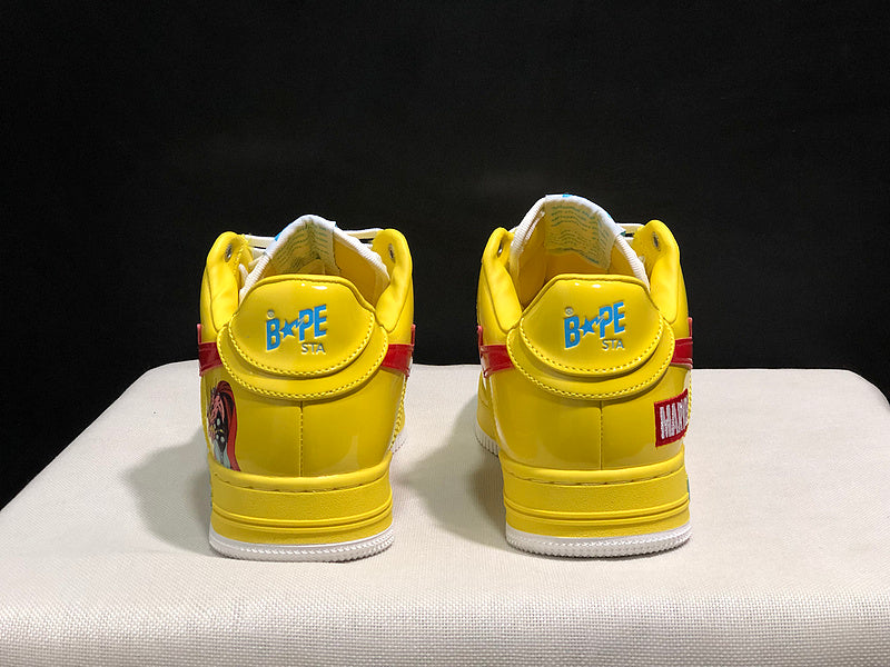 BAPE STA Low-Top Sneakers | Yellow / Blue / Red
