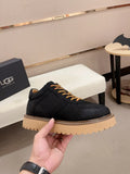 UGG Black Chunky-Sole Lace-Up Sneakers