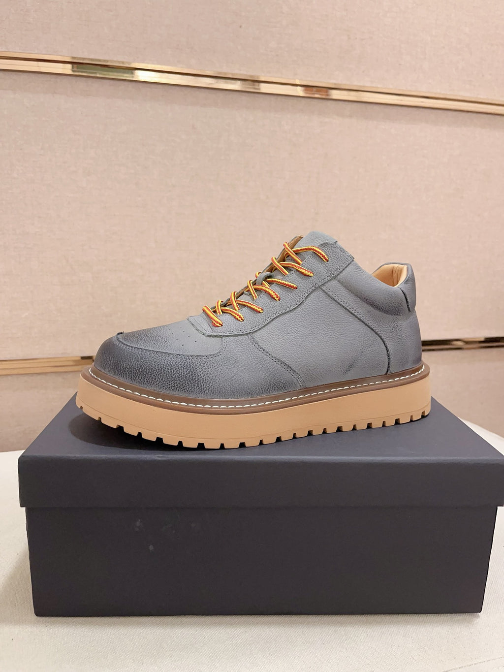 UGG Grey Chunky-Sole Lace-Up Sneakers
