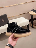 UGG Black Cross-Stitch Lace-Up Ankle Boots