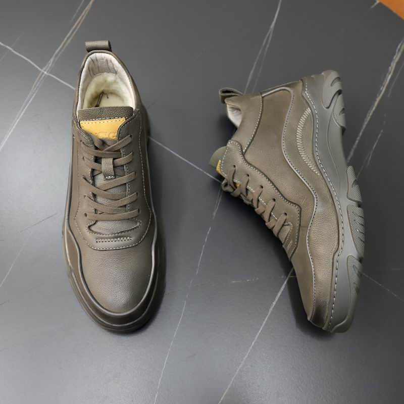 UGG Grey Sculpted-Sole Lace-Up Sneakers