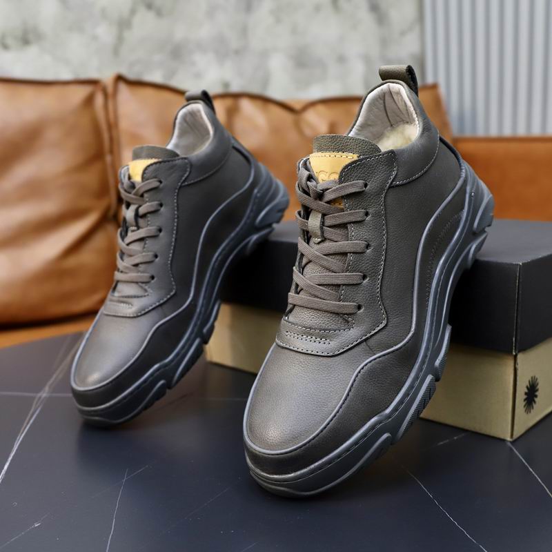 UGG Grey Sculpted-Sole Lace-Up Sneakers