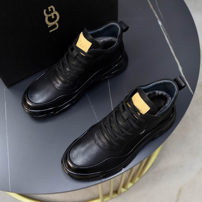 UGG Black Sculpted-Sole Lace-Up Sneakers