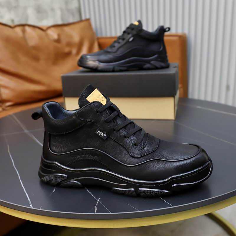 UGG Black Sculpted-Sole Lace-Up Sneakers