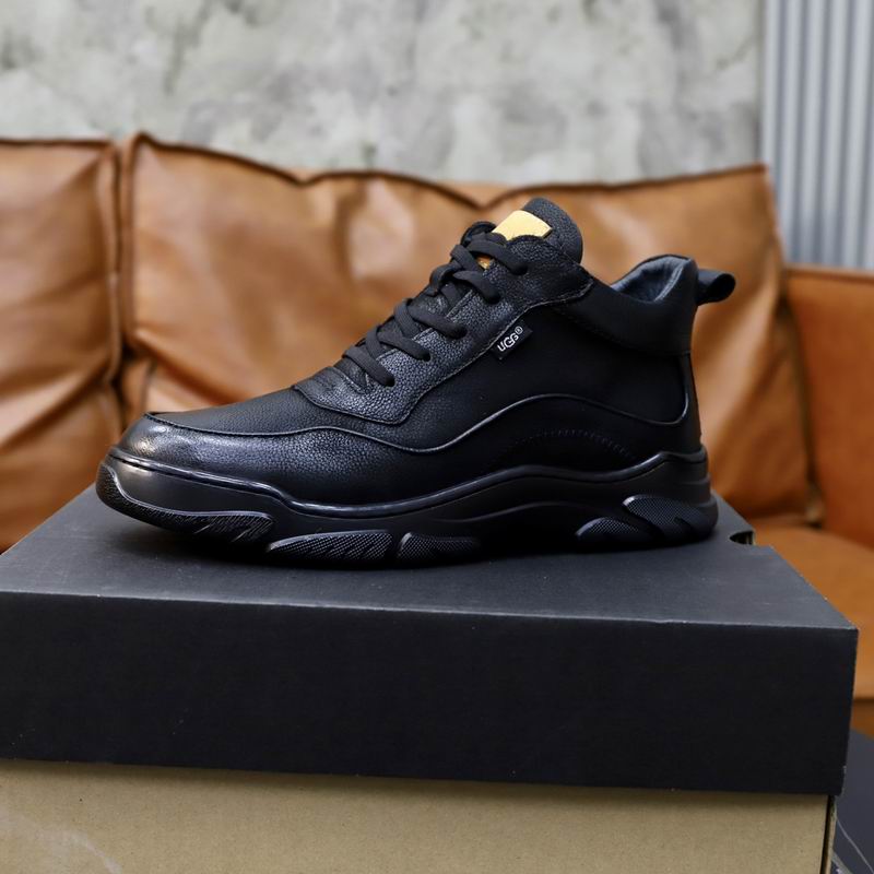 UGG Black Sculpted-Sole Lace-Up Sneakers