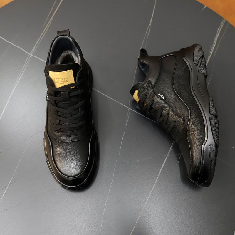 UGG Black Sculpted-Sole Lace-Up Sneakers