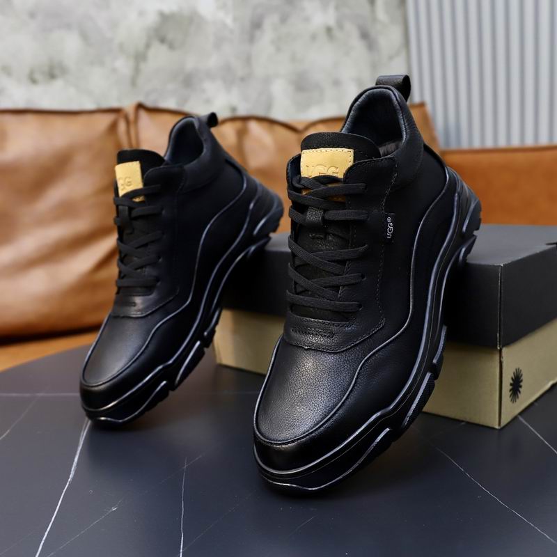 UGG Black Sculpted-Sole Lace-Up Sneakers