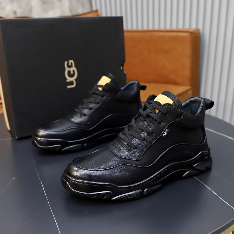 UGG Black Sculpted-Sole Lace-Up Sneakers
