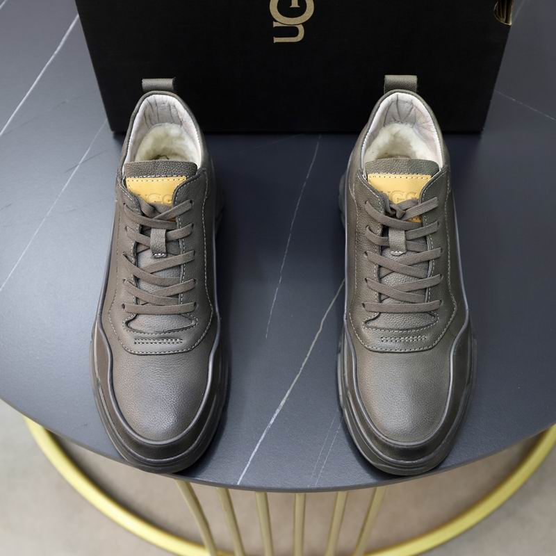 UGG Grey Sculpted-Sole Lace-Up Sneakers