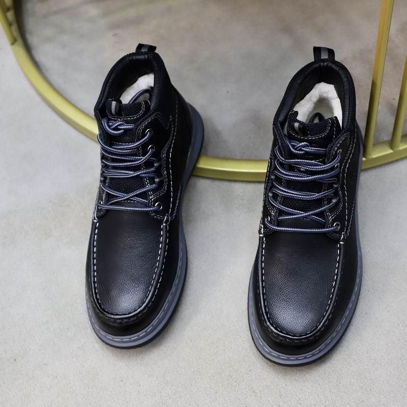 UGG Black Moc-Toe Ankle Boots with Grey Midsole