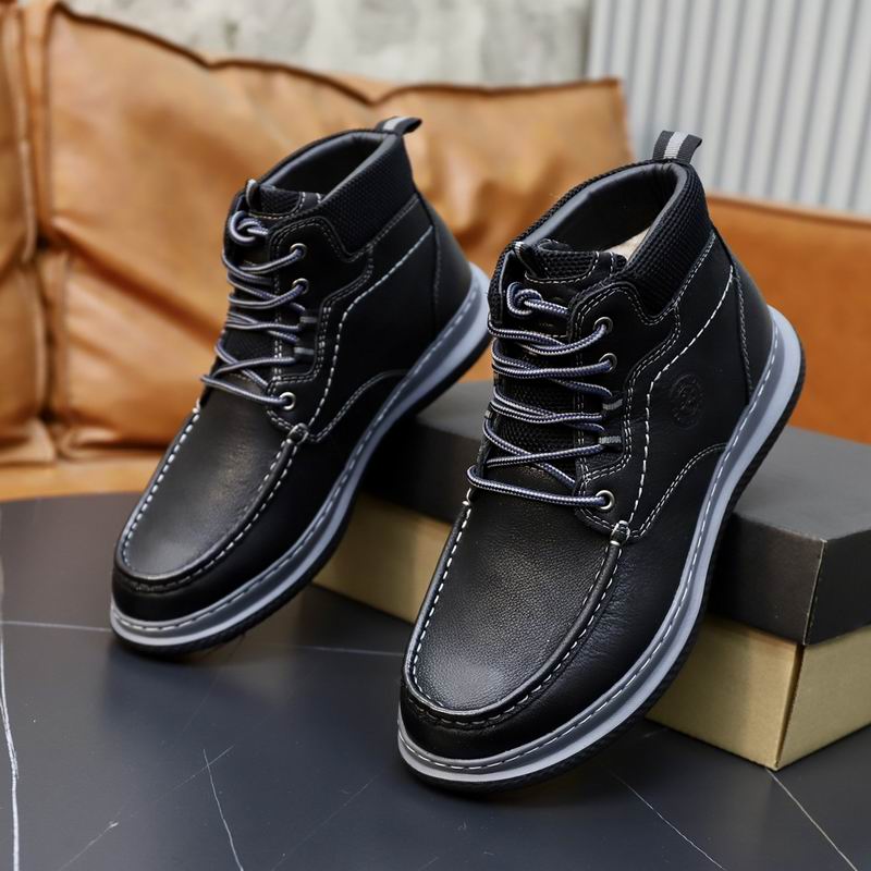 UGG Black Moc-Toe Ankle Boots with Grey Midsole