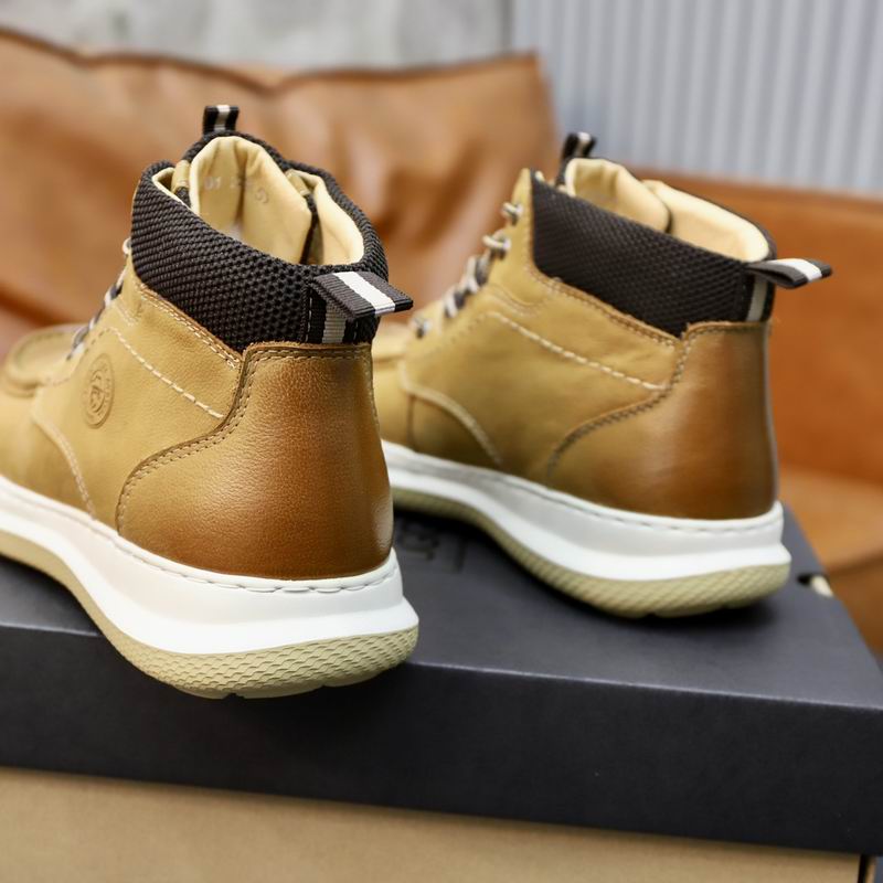 UGG Tan Moc-Toe Ankle Boots with Black Collar