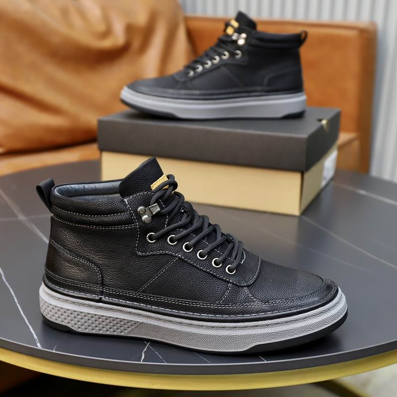 UGG Black Paneled High-Top Lace-Up Sneakers