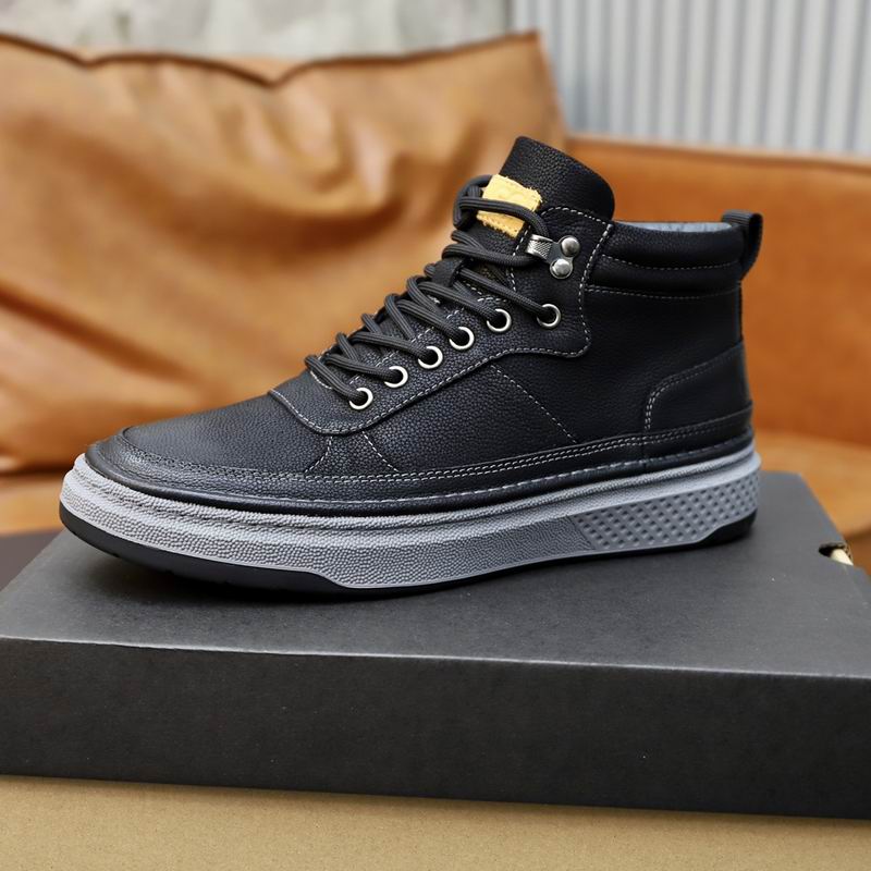 UGG Black Paneled High-Top Lace-Up Sneakers