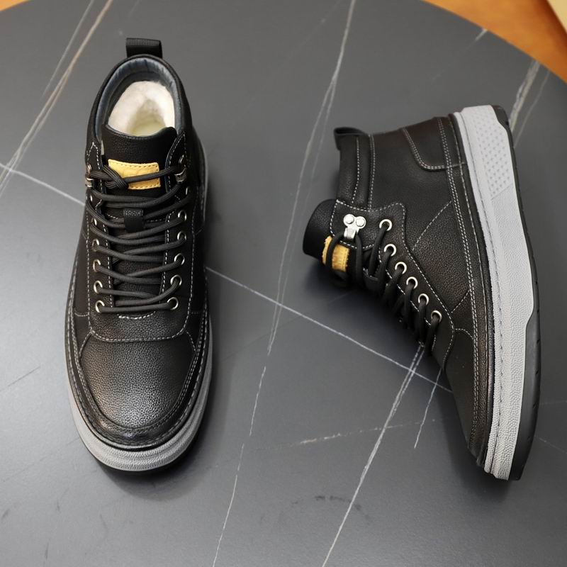 UGG Black Paneled High-Top Lace-Up Sneakers