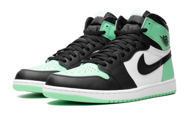 Air Jordan 1 Retro High OG Sneakers | Green Glow