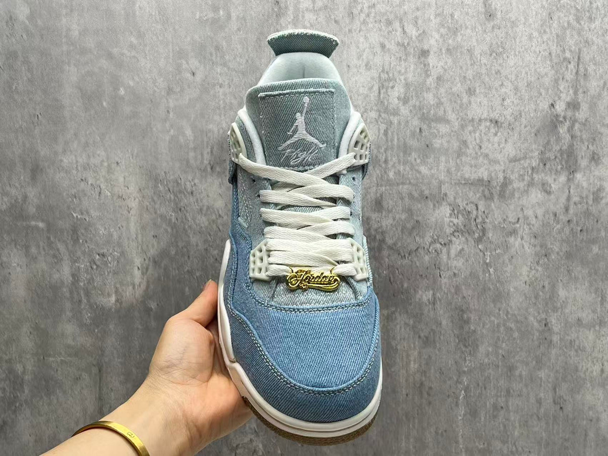 Air Jordan 4 Retro Sneakers | Denim Blue