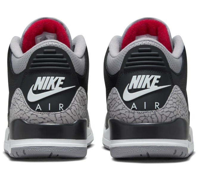 Air Jordan 3 OG Sneakers | Black Cement (2024)