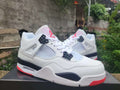 Air Jordan 4 Retro Sneakers | White / Red