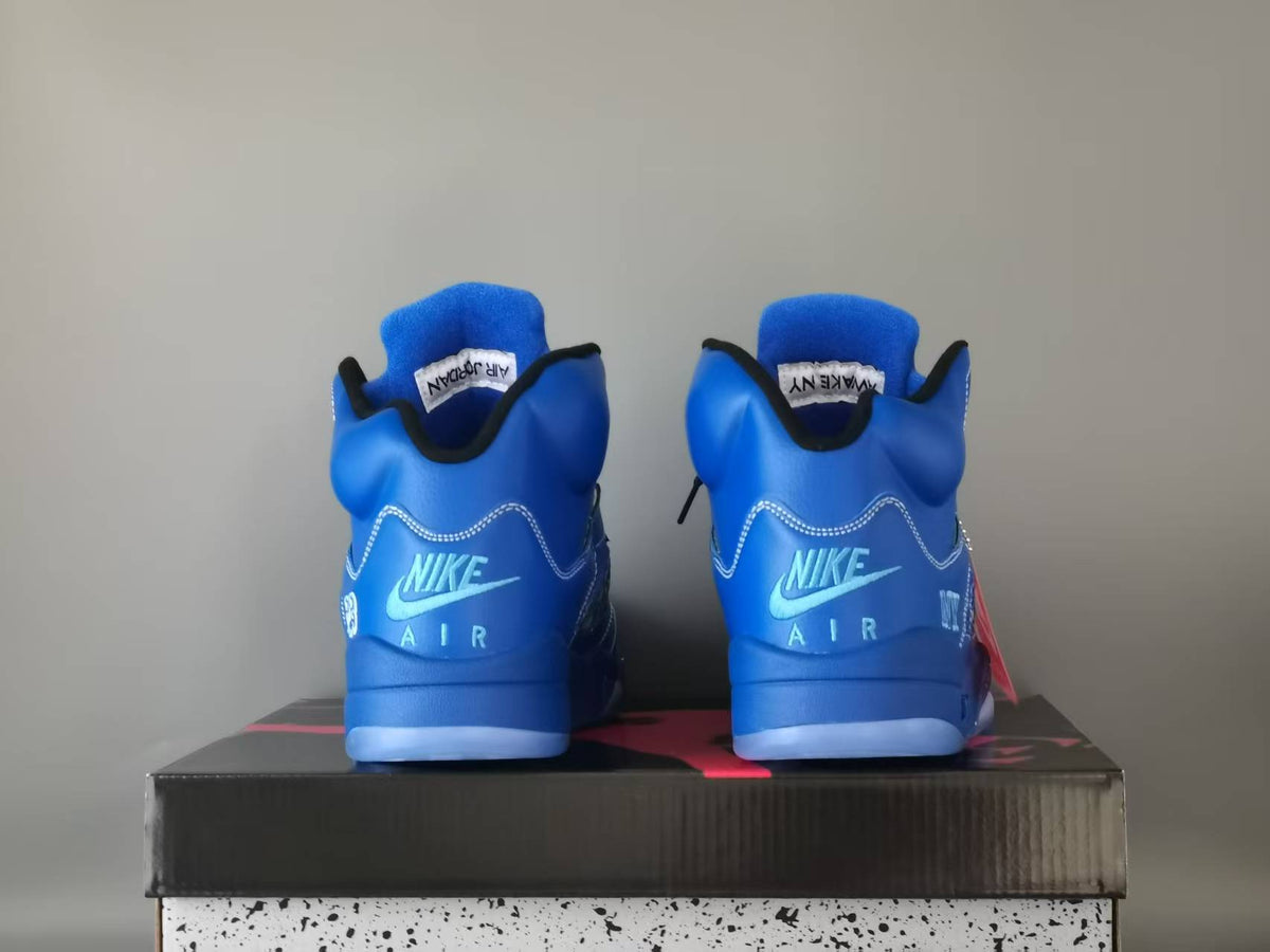 Air Jordan 5 Retro NY Sneakers | Arctic Blue / Black