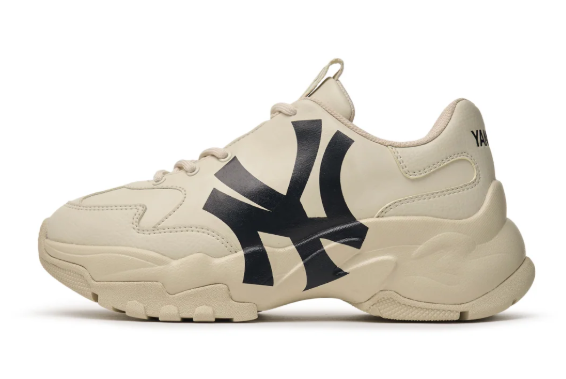 MLB Big Ball Chunky A NY Yankees Sneakers | Beige (Copy)